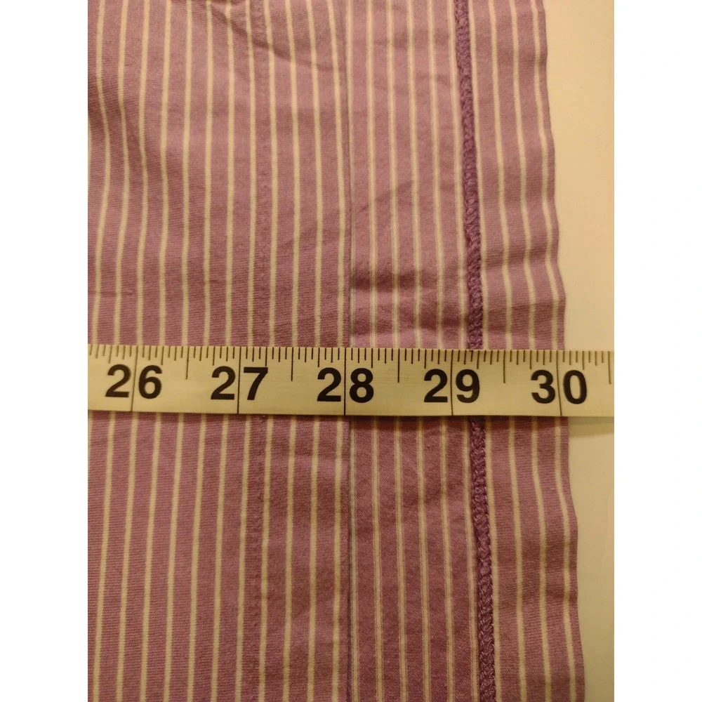 Polo Golf Ralph Lauren Mens Vintage Lisle‎ Purple Striped Polo Shirt Size Medium